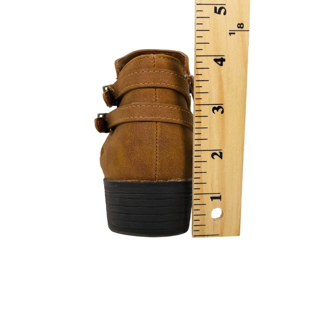 me Too - Women's Zippered Bootie - Brown - Size 5.5M - Picture 8 of 10
